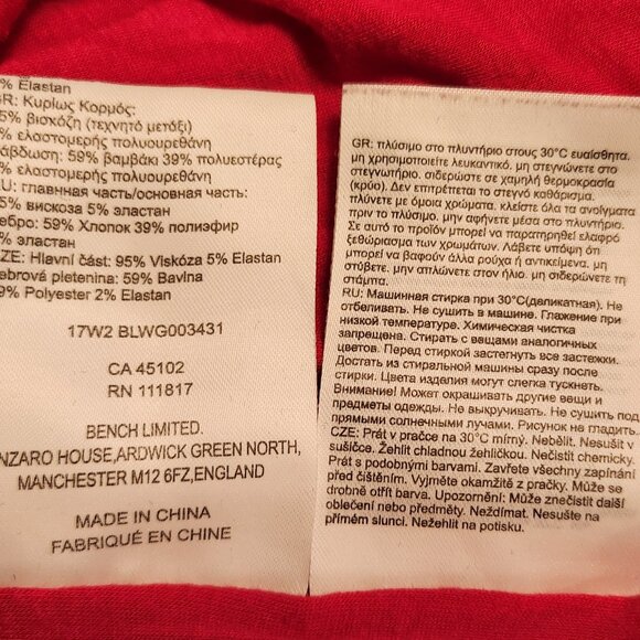 Bench Pink Women's Long sleeve Blouse Size Large - Picture 12 of 13